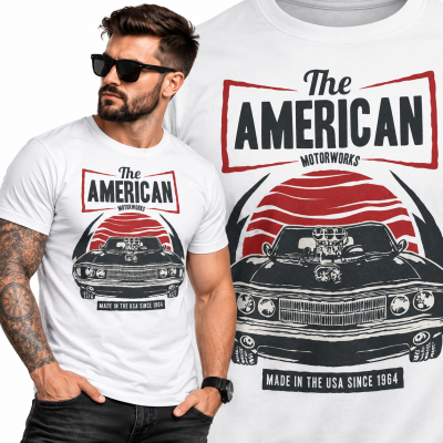 KOSZULKA ŚMIESZNA  AMERICAN MUSCLE CAR